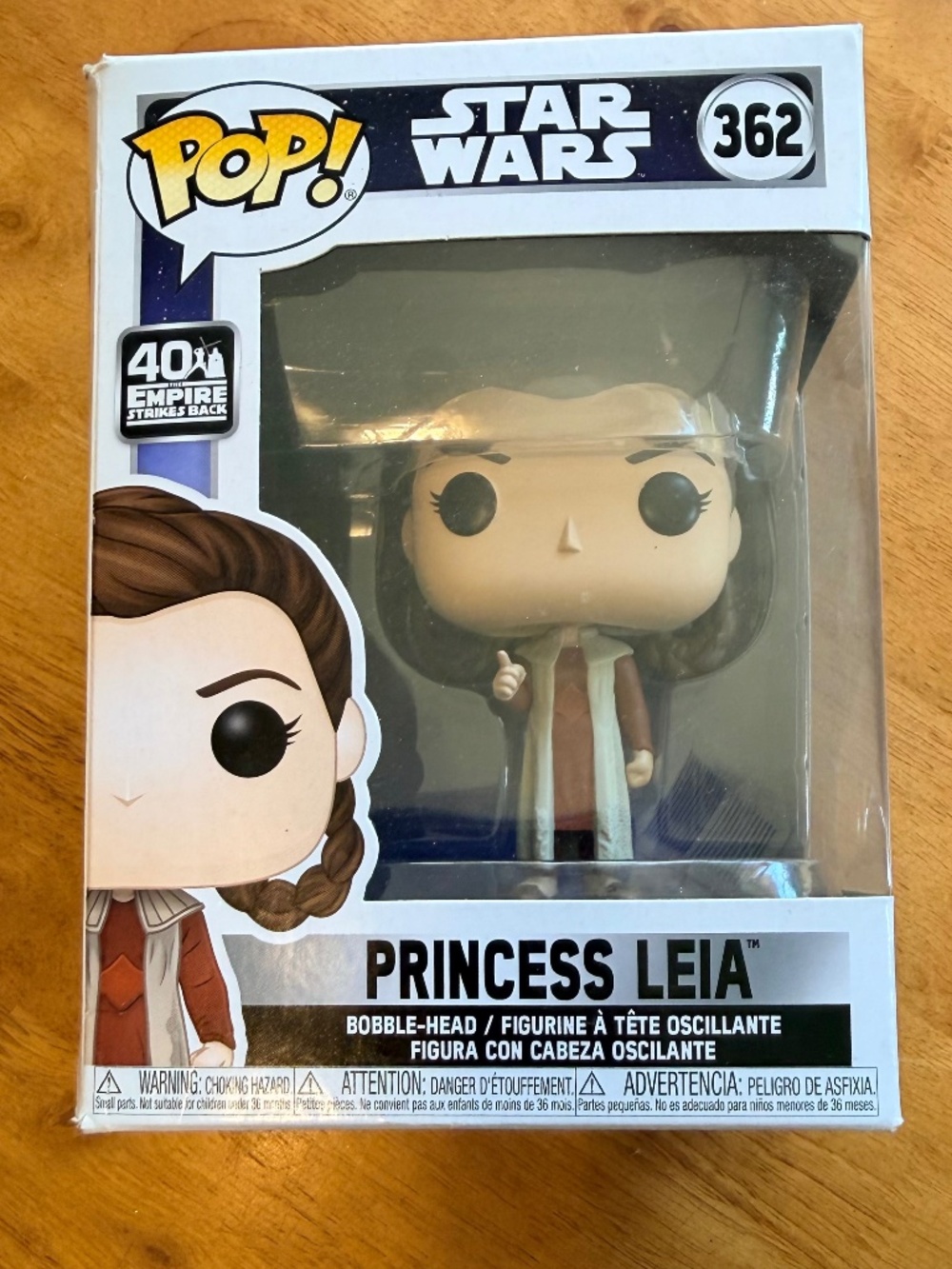 Funko Pop Star Wars Princess Leia 362 Empire Strikes Back 40th Anniversary
